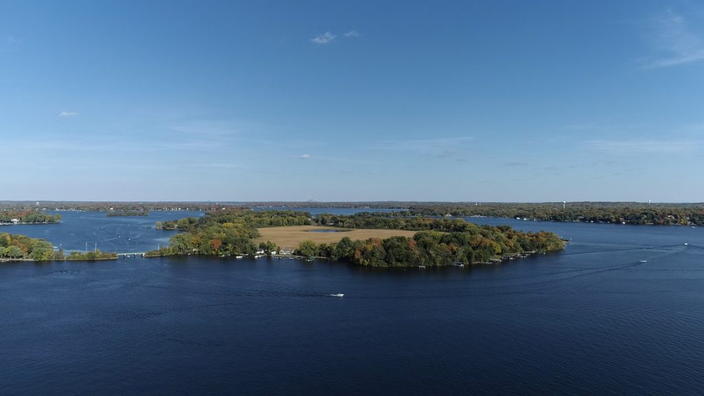 Enchanted Island Lake Minnetonka Drone Photo